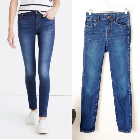 Madewell 9 High Riser Skinny Jeans 25 